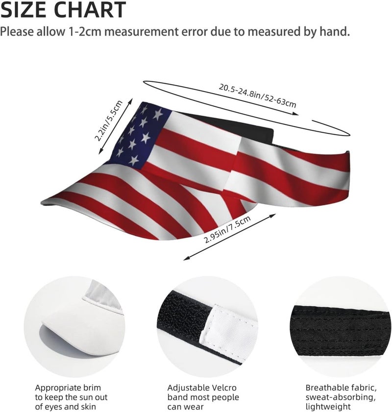 ASYG Cute Funny Flag Hat Women Men Adjustable Flag Sport Sun Visor Hat Summer Fashion Sun Cap Beach Flag Hat - Image 4